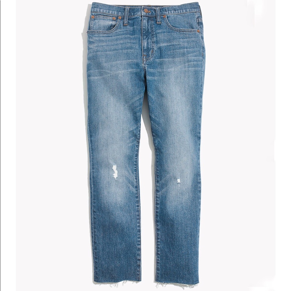 Madewell High Rise Slim crop Boyjean (Size: 26)